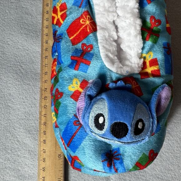 Disney Stitch Fuzzy Babba Non-Slip Slipper Socks Holiday Gifts Print One Size - Picture 10 of 10
